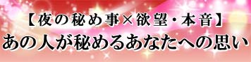 【夜の秘め事】あの人が口にしない、本当に求めている情欲